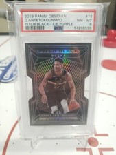 2019-2020 Obsidian Giannis Antetokounmpo Pitch Black Electric Etch Purple/50...