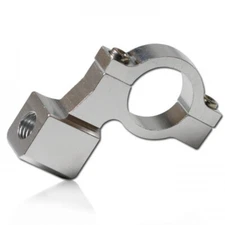 CNC mirror clamp silver 10 mm right thread CNC aluminum 2 pieces for 7 8 inch