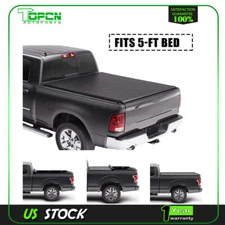 5FT Roll Up Soft Tonneau Cover Brand New For 2017-2024 Honda Ridgeline Truck Bed
