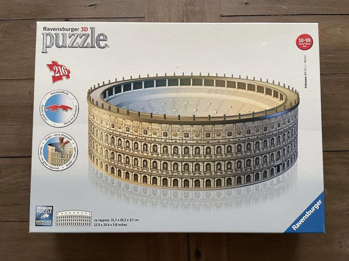 Ravensburger - 3D Puzzle Colosseo Night Edition con Luce, Roma