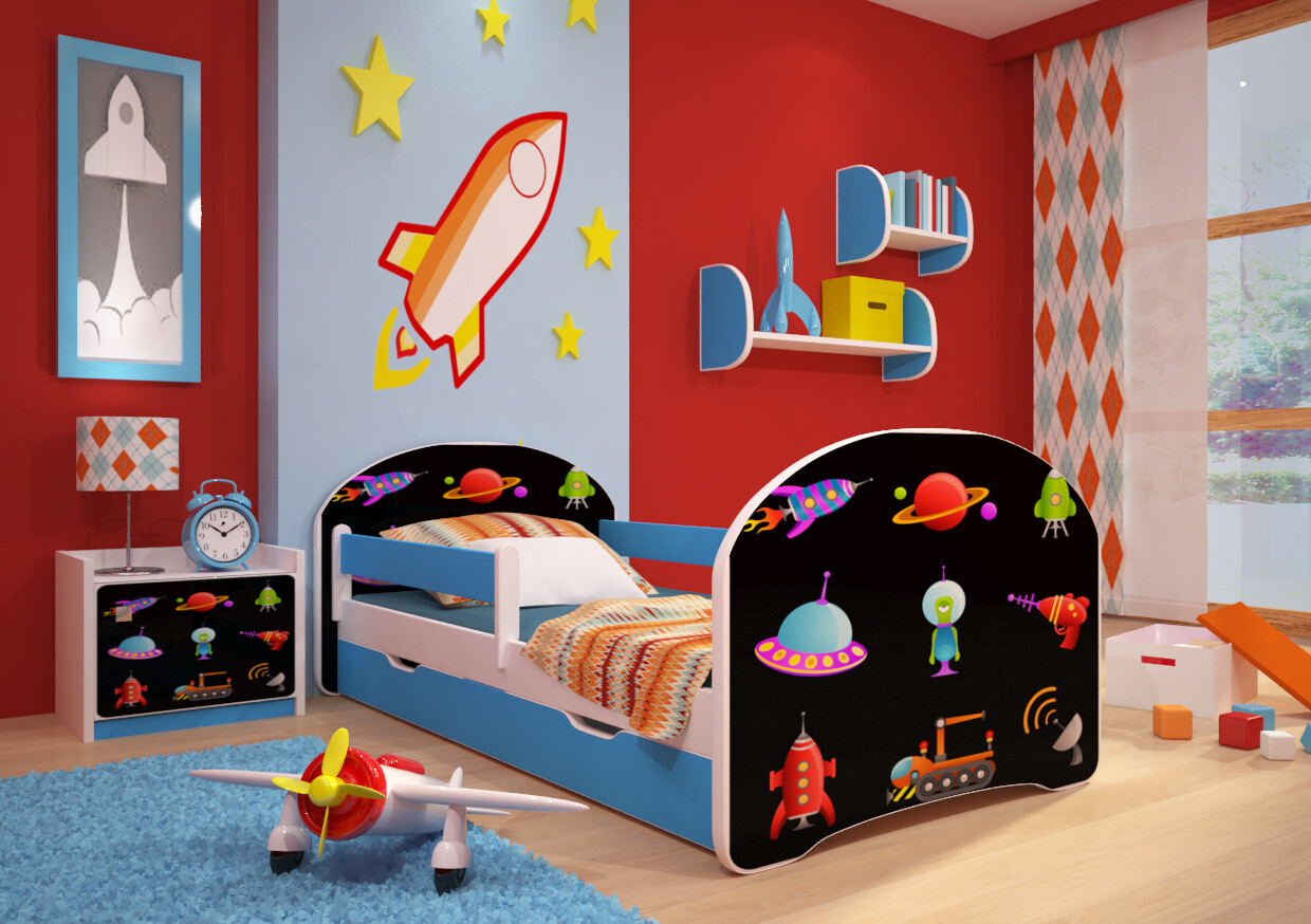 Cot youth bed with mattress slatted frame drawer 140x70 & 160x80 eBay