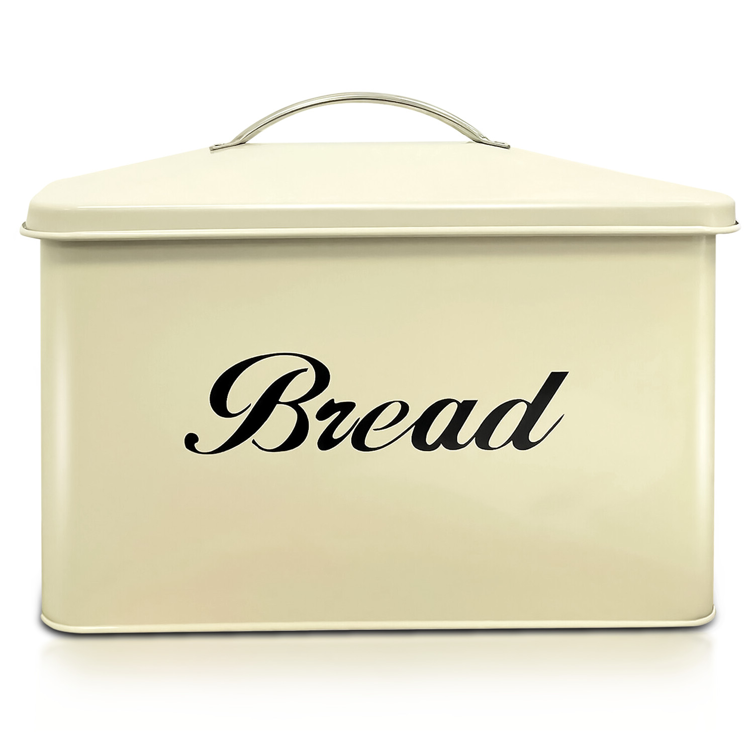 Vintage Style Bread Bin Large Stainless Steel Food Storage Retro Kitchen 