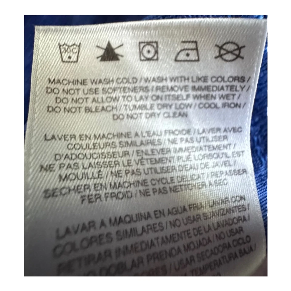 Camiseta NFL Onfield NY Giants #80 Cruz manga corta cuello en V azul talla pequeña para mujer Foto 4 de 4