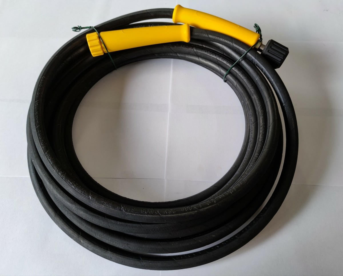 Rohrreinigungsschlauch 20m M22 400Bar Hochdruckschlauch für Kärcher K2-K7 | Mit M22 Adapter, Düsen starr + rotierend, 60°C Hochdruckschlauch,Geeignet für Kränzle und Kärcher Hochdruckreiniger