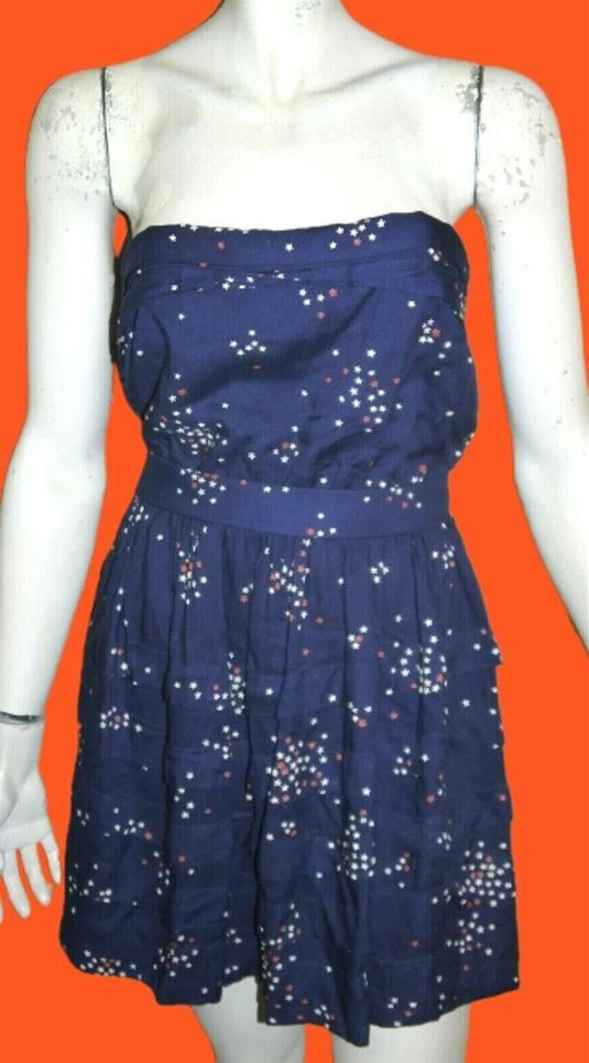 Sandro Taille 36 Superbe robe bustier doubl e bleue en
