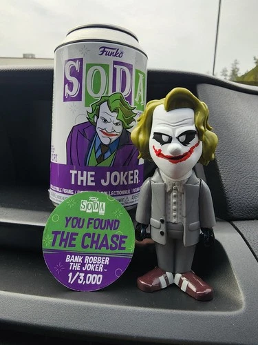 Funko Soda Can with Mini Figure, BANK ROBBER THE JOKER, CHASE LE 3000