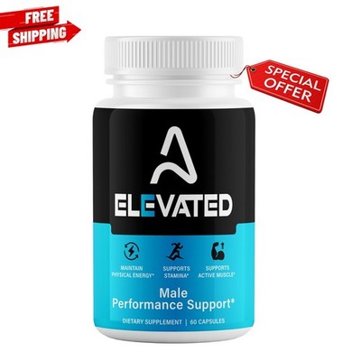 Elevated Pills for Men Advanced Formula for Male Health Support Stamina 60ct