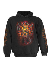 Pullover Hoodie Celtic Dragon Black Gothic Fantasy Sweatshirt Adults Kids