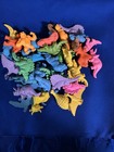 Vintage Diener Rubber Erasers Lot of 37 Dinosaurs Safari Itty Bittys — photo 1