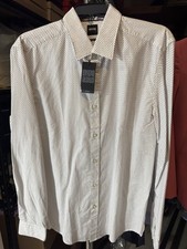 NWT Boss Mens Shirt Button Down Regular Fit Cotton Size M