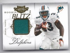 2011 Panini Plates and Patches Rookie Blitz #7 Daniel Thomas Jersey /299 FB