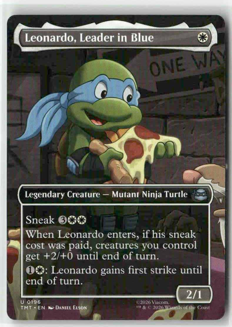 Leonardo, Leader in Blue (Borderless) 196 MTG TMT U NM | eBay