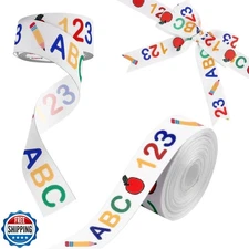 KatchOn, Back to School Ribbon for Crafts - 10 Yard | Ruler Ribbon for Crafts