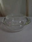 Pyrex Vintage Clear Glass Casserole Dish Bowl #024 with Lid 2qt/Liter.  b