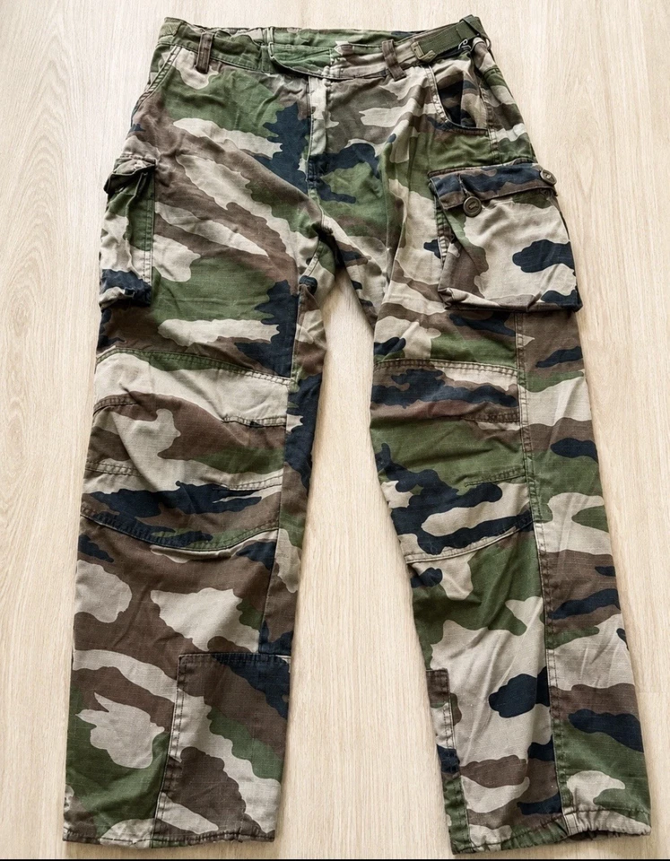 Armée de terre Pantalon cargo homme XL Regular camouflage multicolore poches - Photo 1/1