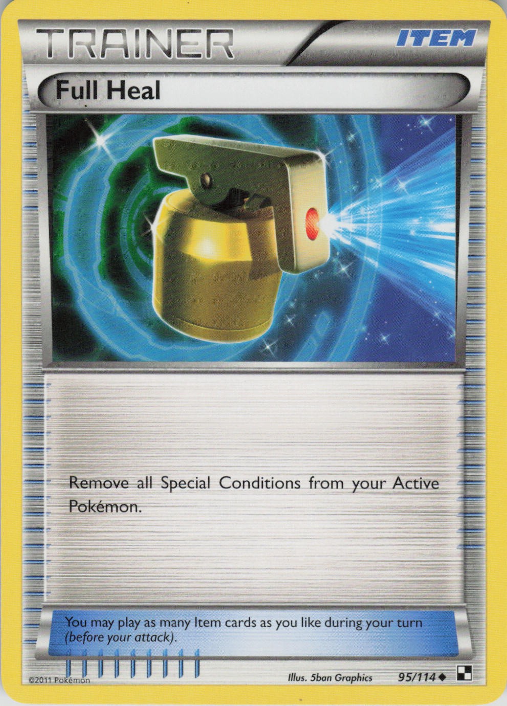 Full Heal 95/114 Uncommon Black & White Pokemon Lightly Played