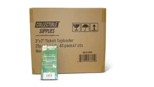 Ticket Stubs / Currency 3" x 7" Toploaders Supplies Top Loaders for Tickets