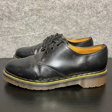 Dr. Martens 3 Eye Oxford Shoes Womens 6 Black Leather Made in England Vintage