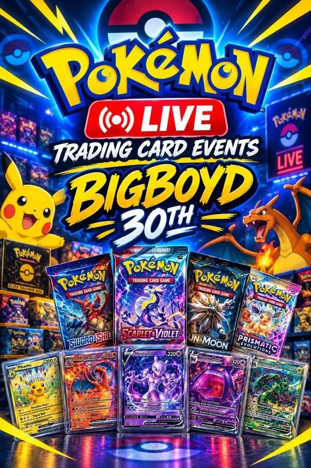 $1 START LIVE AUCTIONS - 10/2 POKEMON - RIP N SHIPS - SINGLES - SEALED