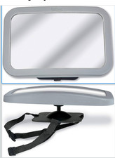 Britax Back Seat Infant Baby Car Mirror Grey, Shatterproof Used