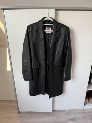 Ledermantel Vintage frontline 36 schwarz Lederjacke 