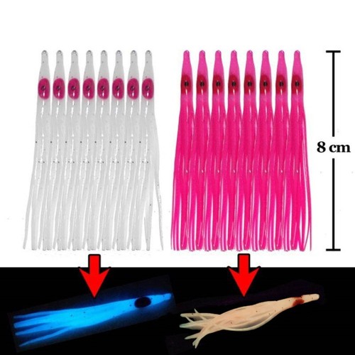 10 Pièces Lumineuse Turlutte Leurre pour la Pêche des Pieuvre 10 Pièces Lumineuse Turlutte Leurre pour la Pêche des Pieuvre
