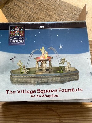 WORKING CONDITION LEMAX CAROLE TOWNE COLLECTION THE VILLAGE SQUARE FOUNTAIN