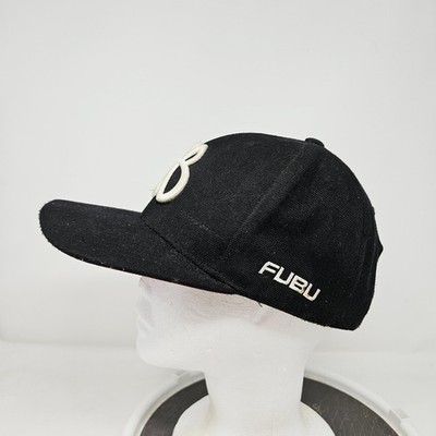 OLD FUBU キャップ bboy HIPHOP 黒 FUBU Hat Cap Baseball Snap Back One Size Black Mens Logo Hip Hop