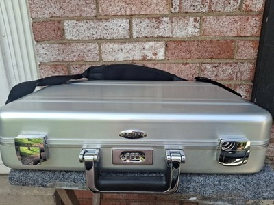 Zero Halliburton ZH-LT-Sl-4 Laptop/Tech Attache Brief Case+Detach Strap Aluminum