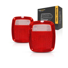 For 1987-2006 Jeep Wrangler Tail Light Lens Pair | CH2808106