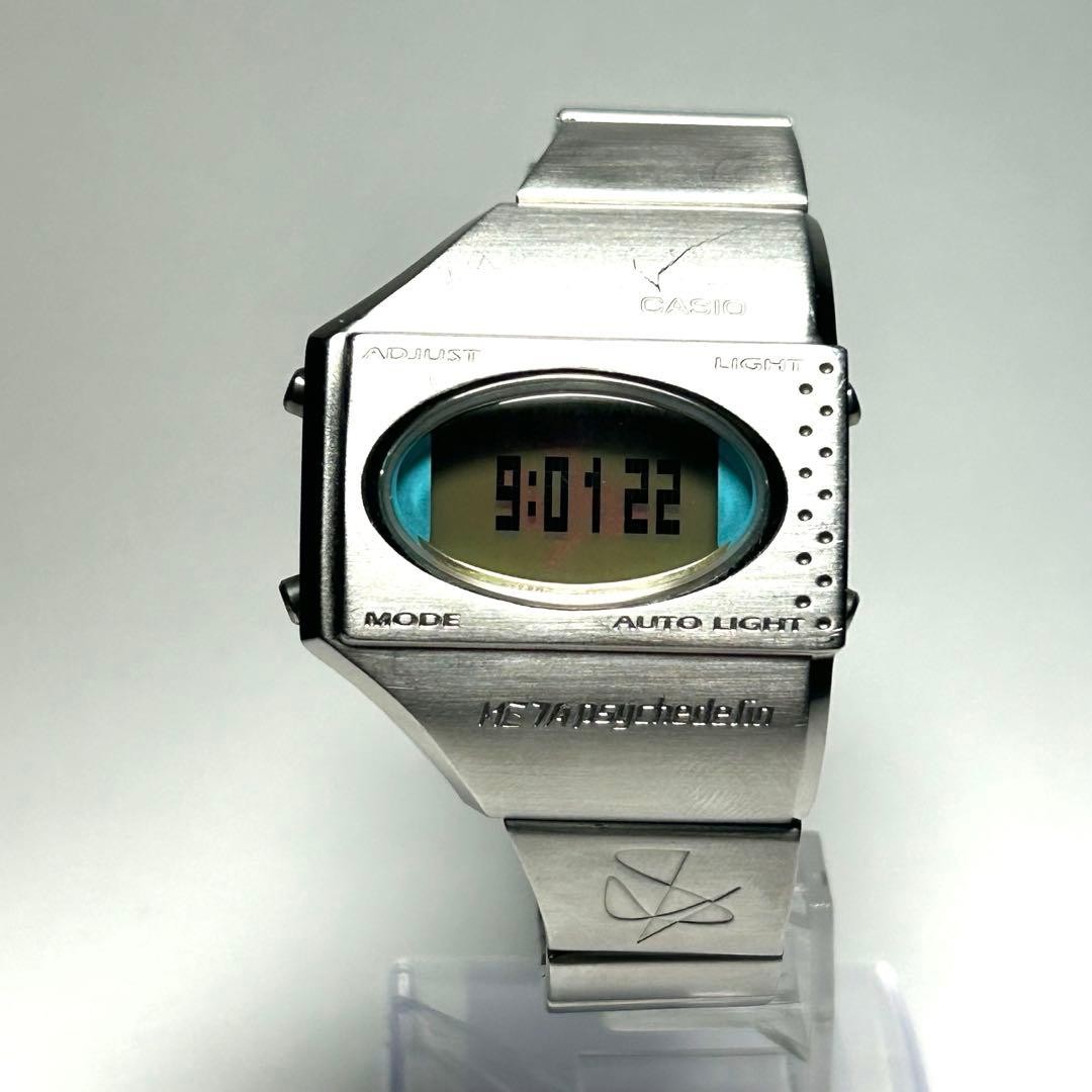 CASIO META Psychedelia ME-100 Digital Watch From Japan - Gem