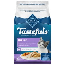 Tastefuls Kitten Food Chicken Recipe Dry Cat Food with DHA 7-lb. Bag Made in USA 7.69 per pound
