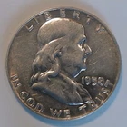 1958 D Franklin 90% Silver Half-Dollar