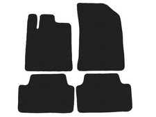 Velour Fußmatten für Peugeot 407 2004-2011, Anthrazit x14 Rand