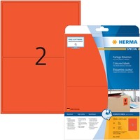 1-40X Herma Universal-Etiketten Special, 199,6 X 143,5 Mm, Rot Spare Bis Zu 49%