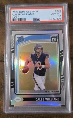 2024 Caleb Williams Optic Holo Prizm GEM MINT PSA 10 RC #201