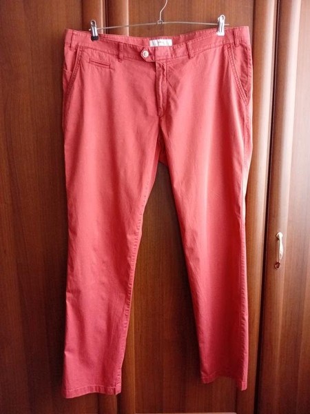 Women Brax Trousers Coral Cotton 58