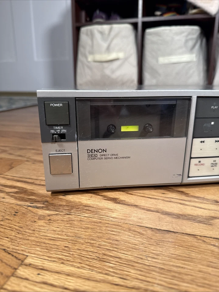 Denon DRM2 Estéreo Cassette Deck 3 Cabezales Funcionando G3D Foto 3 de 4