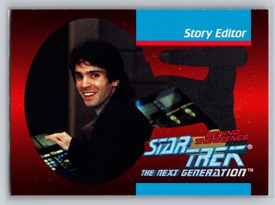 1993 SkyBox Star Trek TNG Behind the Scenes BTS07 Story Editor Braga Card