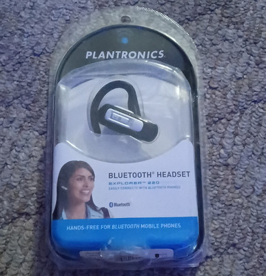 Plantronics Explorer 220 Bluetooth Hands-Free Ear-Hook Black/Silver