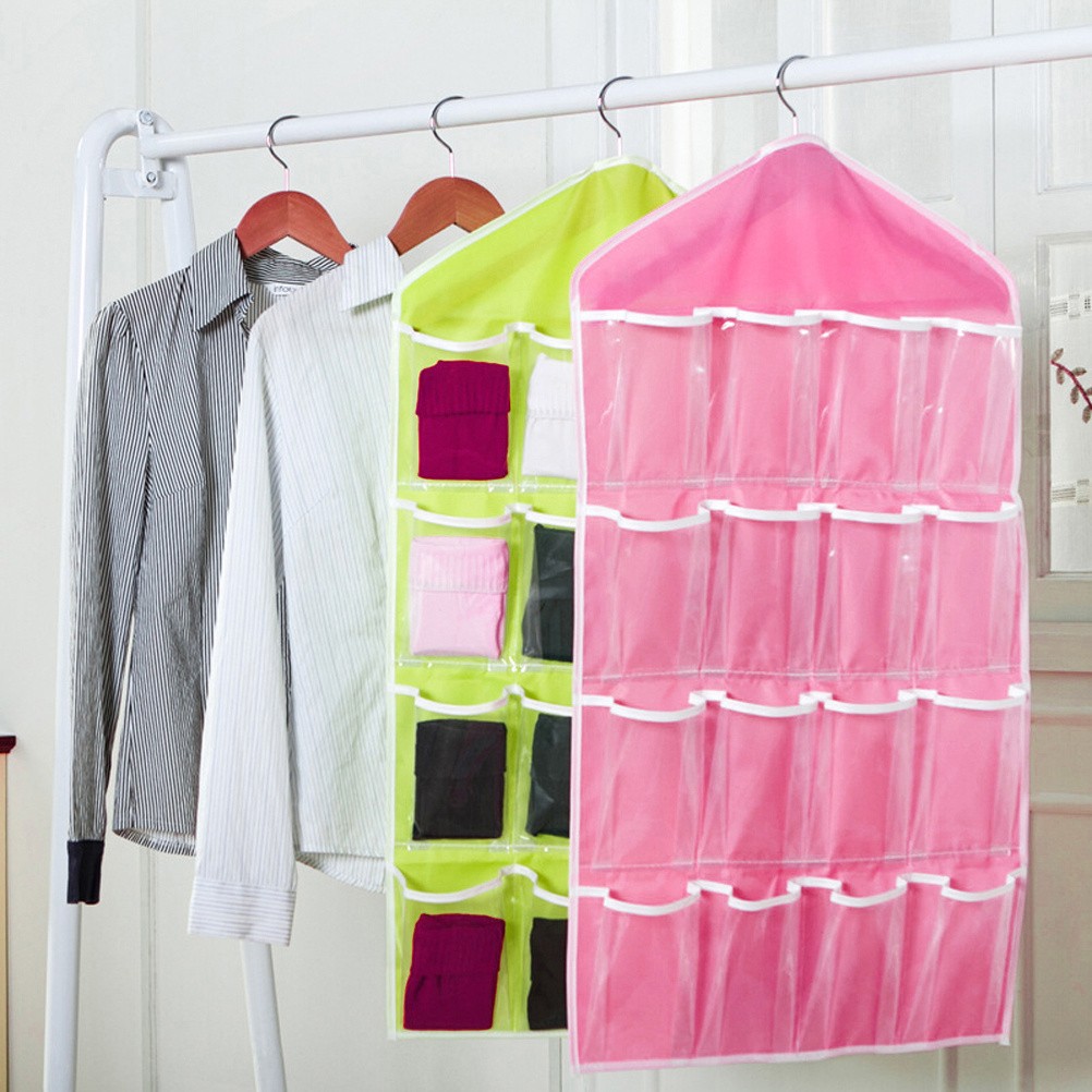 Girls Closet Organizer Nylon Pink Living Room 1Pack 28X16.5X2In