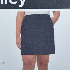 Tilley Ladies Trek Skort Navy Stretch Waistband Size L Eco-Friendly d0774