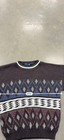 Vintage TownCraft Knit Pullover Sweater Brown Geometric Pattern Men’s Sz Large T — photo 5