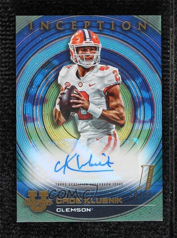 2022 Bowman Inception University Blue Foil 20/99 Cade Klubnik #BIA-CK Auto 12l4