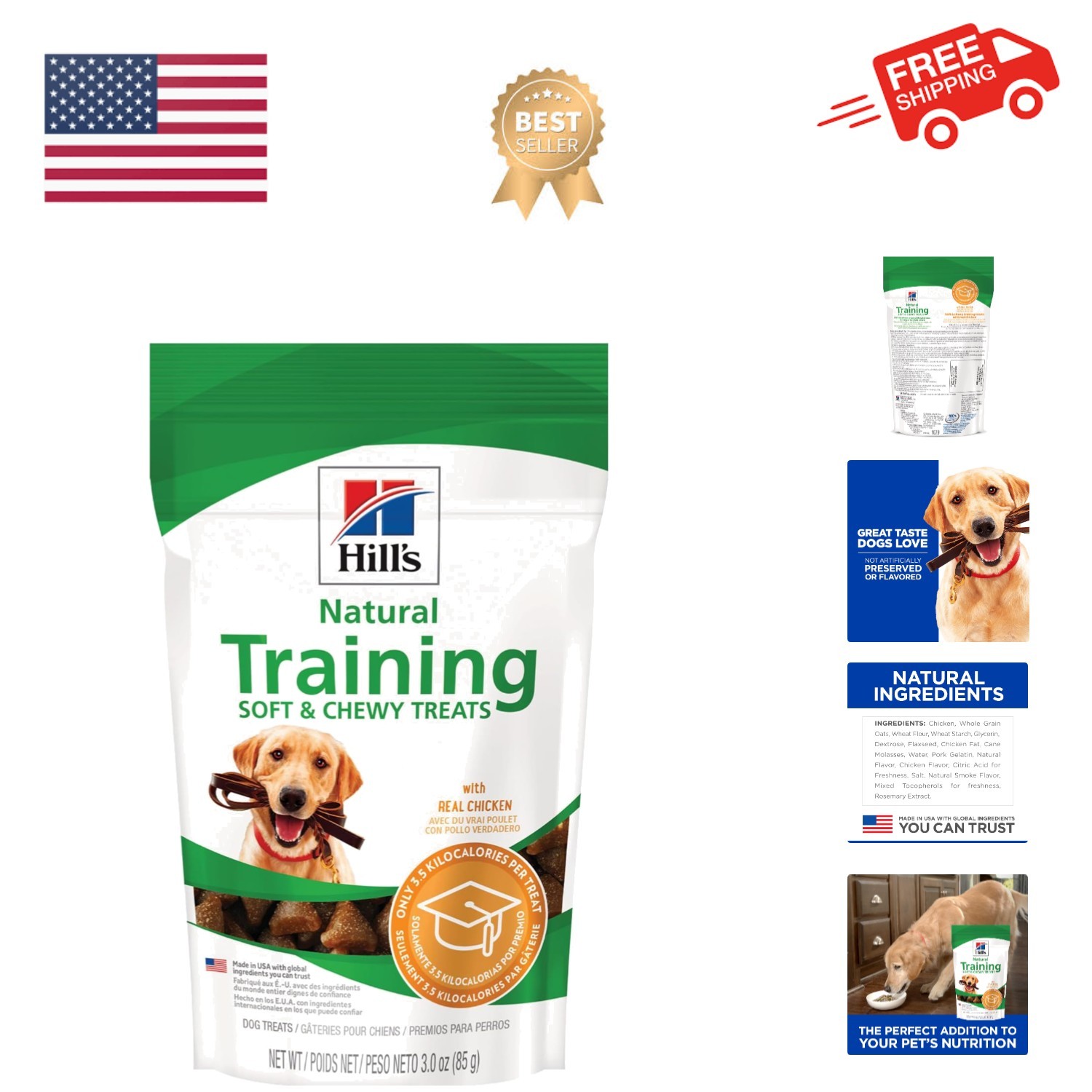 Natural Training Soft & Chewy Treats, All Life Stages, Great