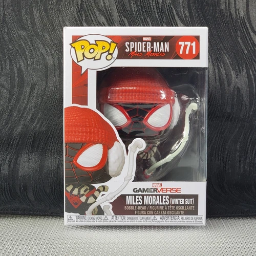 Marvel Spider-man Funko Pop Miles Morales Winter Suit 771 Bobble head 2020
