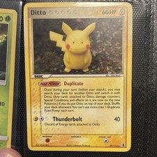 Pokémon TCG Ditto (Pikachu) 39/113 Delta Species 60 HP Uncommon (Heavily Played)