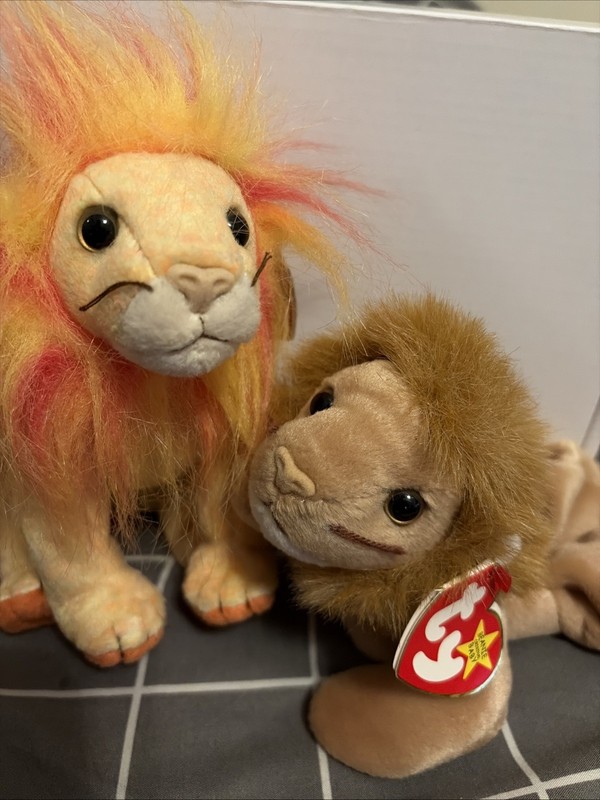 Bushy Retired 2000 Ty Beanie Baby And Rotary 1996 Both With Tags