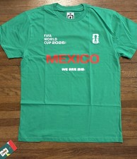 FIFA World Cup 2026 Mexico Tshirt Medium Dbl Sided With “26” On Back