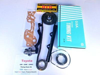 Toyota 2.4 22R - 22RE 1985-1995 OSK Made in Japan Timing Chain Kit with Gaskets 